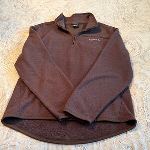 Solaris Men's Quarter Zip Up  in Rich Brown
